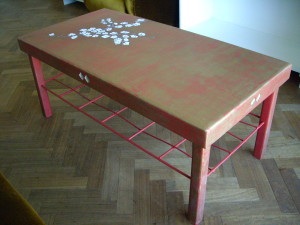 mesa hecha a mano